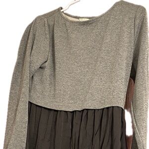 Cato Gray and Black Long Sleeve Dress